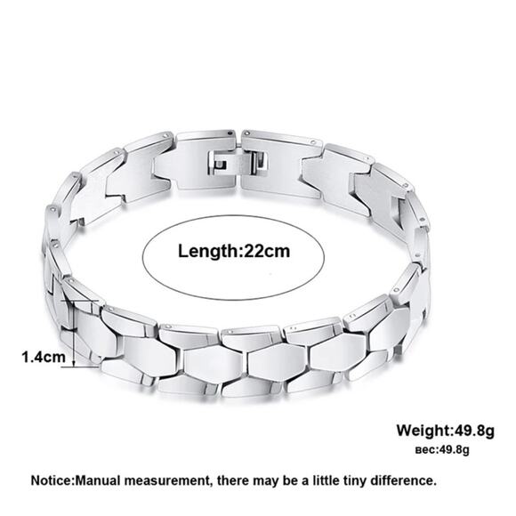 NEW stainless steel watch band style bracelet jewelry gift B24 - Picture 5 of 7